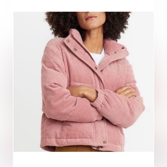 Marine Layer Pink Corduroy Puffer - Picture 2 of 11
